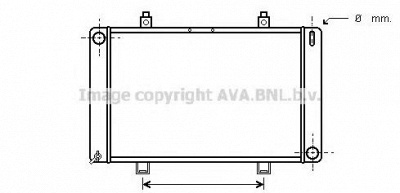 AVA QUALITY COOLING fd2037 -  Радиатор, охлаждение двигателя